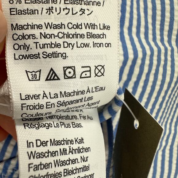 J.Crew Ruched One Shoulder One Piece Striped Swimsuit Plus Size US 24 NWT - Picture 9 of 12